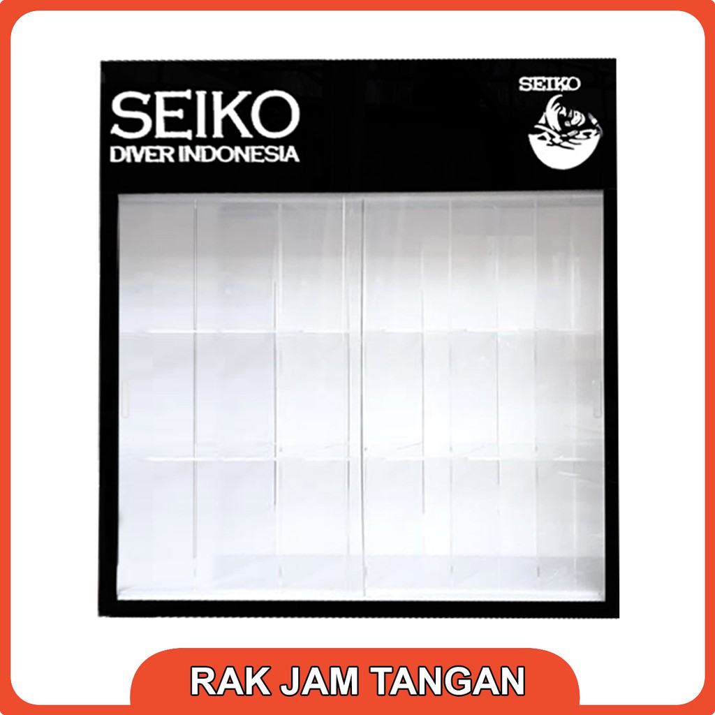 Rak Jam Tangan Akrilik Seiko Isi 18