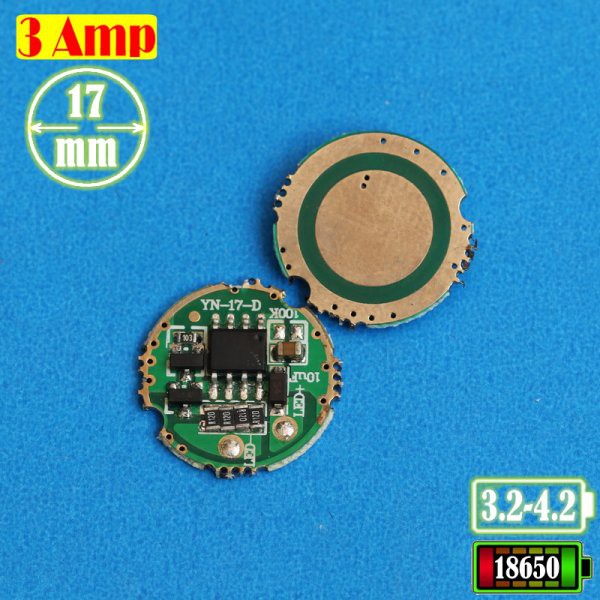 Part Driver Senter Led Cree 3a 17mm 5mode