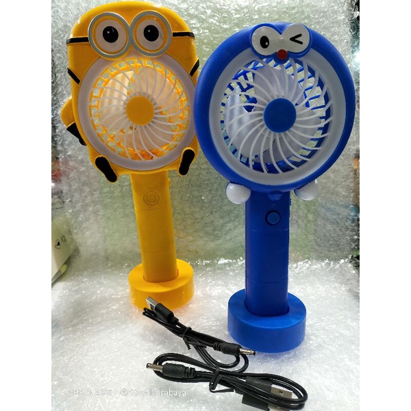 Kipas genggam model tancap LED - USB mini cooling Fan