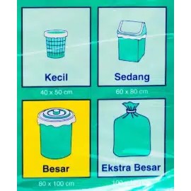 KLIN PAK Kantong Sampah ukuran Besar 80 x 100 Cm