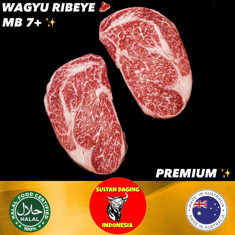 WAGYU RIB EYE MB 7 STEAK PREMIUM 300 GRAM IMPORT DARI AUSTRALIA/ RIBEYE MB7 WAGYU/ RIBEYE MB7 AUS/ WAGYU MB7 RIBEYE/ WAGYU MB7/ RIBEYE WAGYU AUS