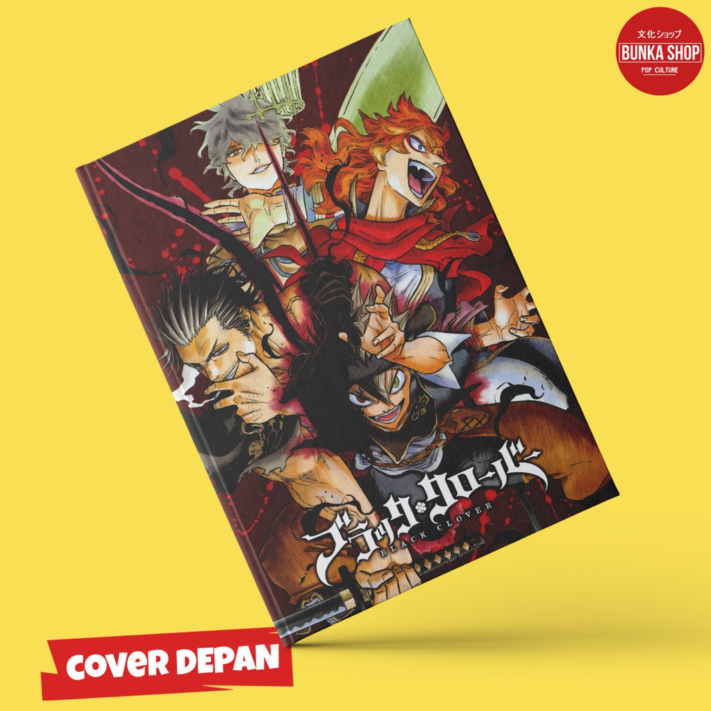 

Note Book Hardcover Anime Black Clover Character Red Cover Ukuran A5 Jurnal Agenda Planner Notebook Gift Couple
