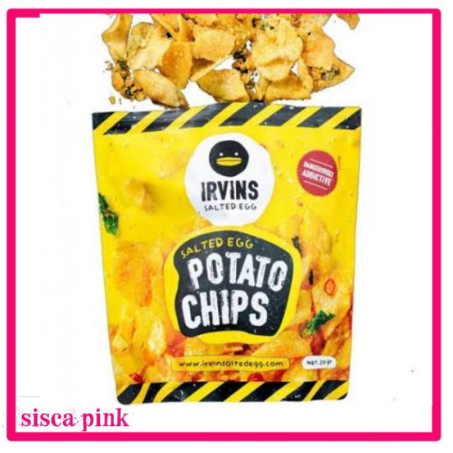 

Irvins Salted Egg Potato Chips Ukuran BIG 230 gram Exp 17 May 2020