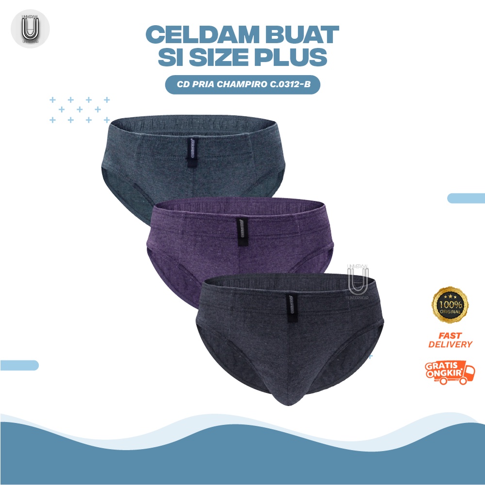 Sempak Laki Laki Dewasa Celana Dalam Pria Champiro Kode C.0312-B Terlaris By Universal Underwear