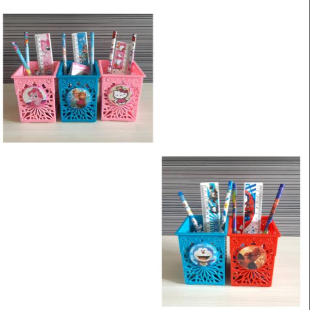 

Study set/tempat pensil spiderman, little pony