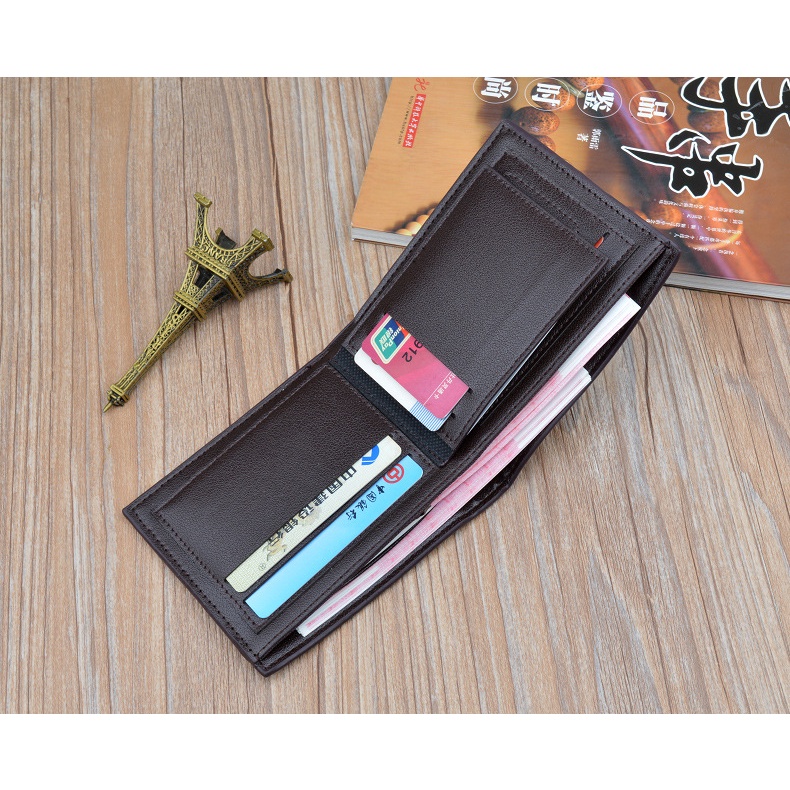 DOMPET LIPAT PRIA ORIGINAL KULIT HITAM SANTIAGO KECIL PENDEK TIPIS SLOT KARTU BANYAK COWOK KEREN DISTRO PREMIUM IMPORT BRANDED MURAH ORI
