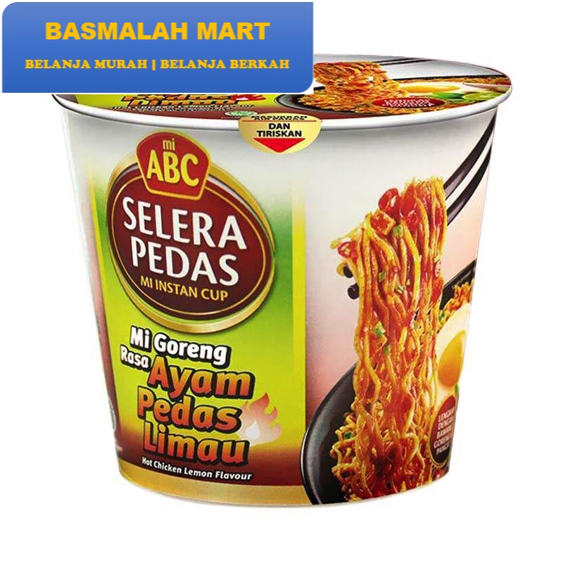 

Mie ABC Rasa Ayam Pedas Limau Mie Goreng Cup [80 g] Murah Original (Ilham Berkah Mart)