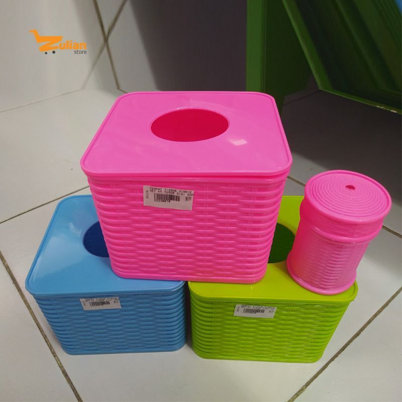 Tempat Tissue Vinnie Hommy Rotan Anyam / Box Kotak Tempat Tisu