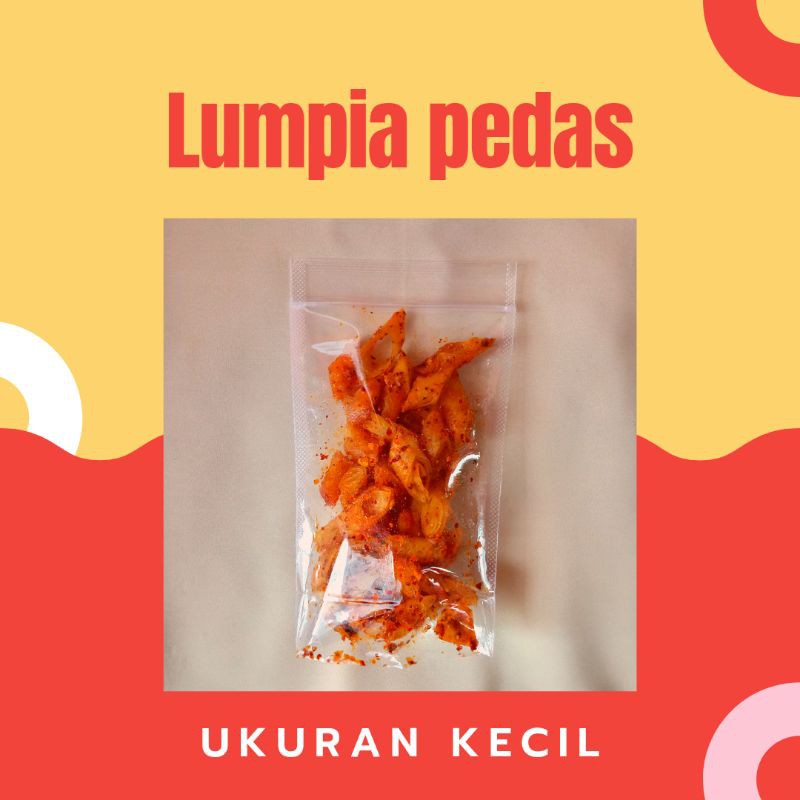 

Lumpia pedas lumpia cikruh lumpia daun jeruk keripik lumpia (pouch kecil)