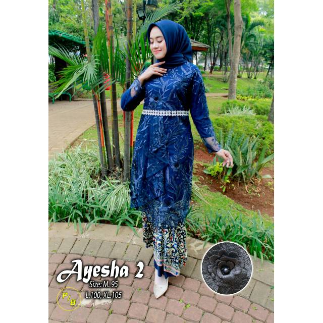 Kebaya bronik 2 layer payet pinggang