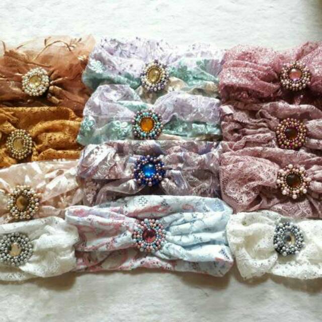 Turban brokat elegan dewasa/turban dewasa/turban mewah