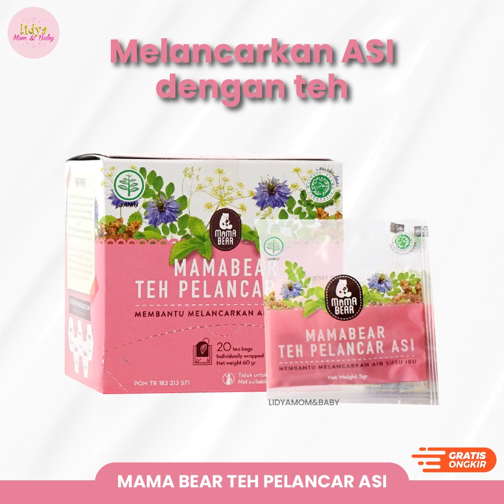 Mama Bear Teh Pelancar Asi Original Minuman Herbal Alami Untuk Ibu Hamil Dan Menyusui By Lidyamomnbaby