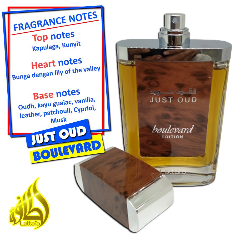 Jual Parfum Oud Minyak Wangi Arab Lattafa Just Oud Bouleverd Edition ...