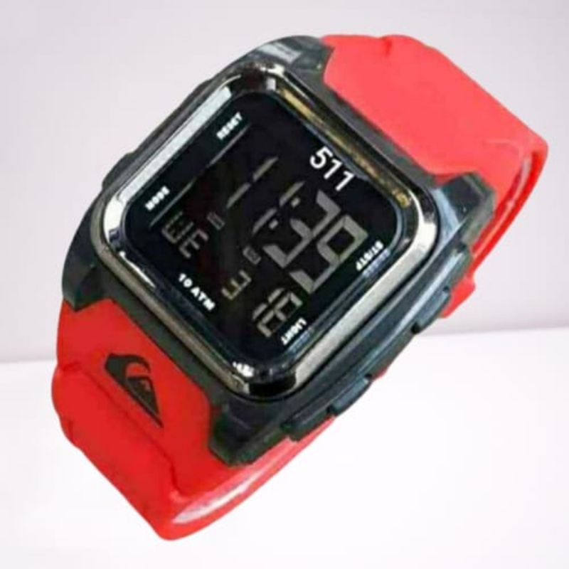 (COD) Jam Tangan DIGITAL Pria Sporty Rubber Anti Air Full Set