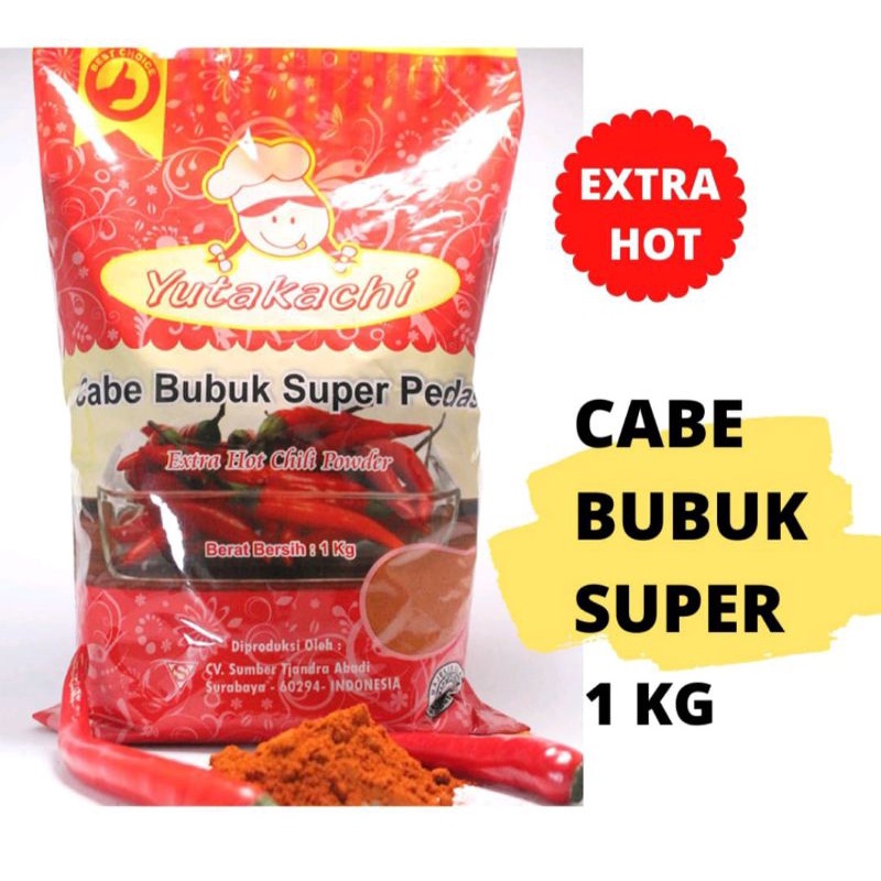 Yutakachi Cabe Bubuk Super Pedas 1 kg
