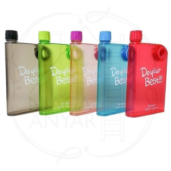 [READY STOK] Botol Minum 450 ml Doff Gepeng Do Your Best BPA FREE Tahan air panas