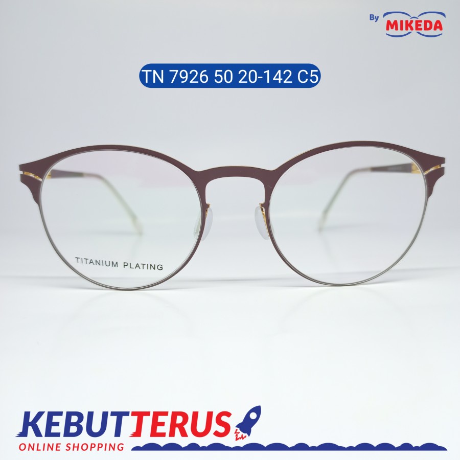 Mikeda-FRAME KACAMATA TN 7926 50 20-142 C5 + LENSA(MINUS/CYLINDER)