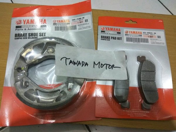 KANVAS REM SET DEPAN DAN BELAKANG YAMAHA NOUVO