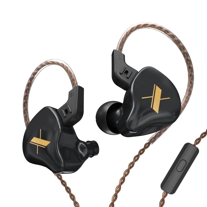KZ EDX Pro Earphone with Mic alt TRN MT1 Pro QKZ AK6 Pro CCA CRA KZ DQ6s-EDX Black Mic