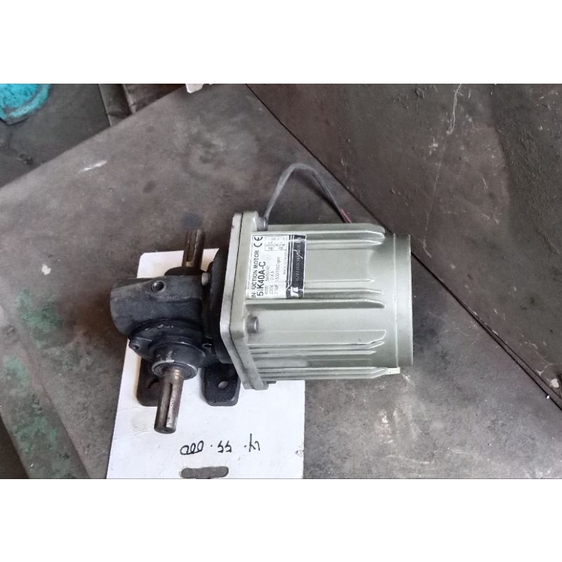 Ac Motor Gearbok 220V 40W Ratio 1 : 15 100Rpm