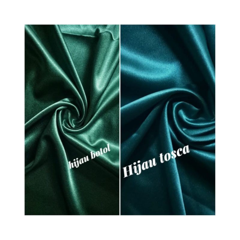 Kain Satin Silk Nina Ricci / Satin Silk Fandy / Kain Satin Titanium(Harga Per 1/2 Meter)