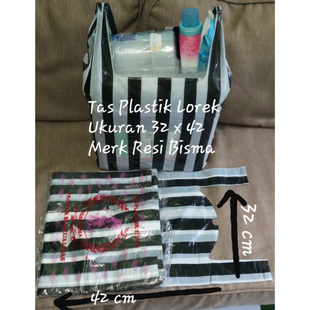 

#ECR# Tas plastik lorek berkualitas. isi 30 pcs/pak. Merek Resi Bisma/tongmas.