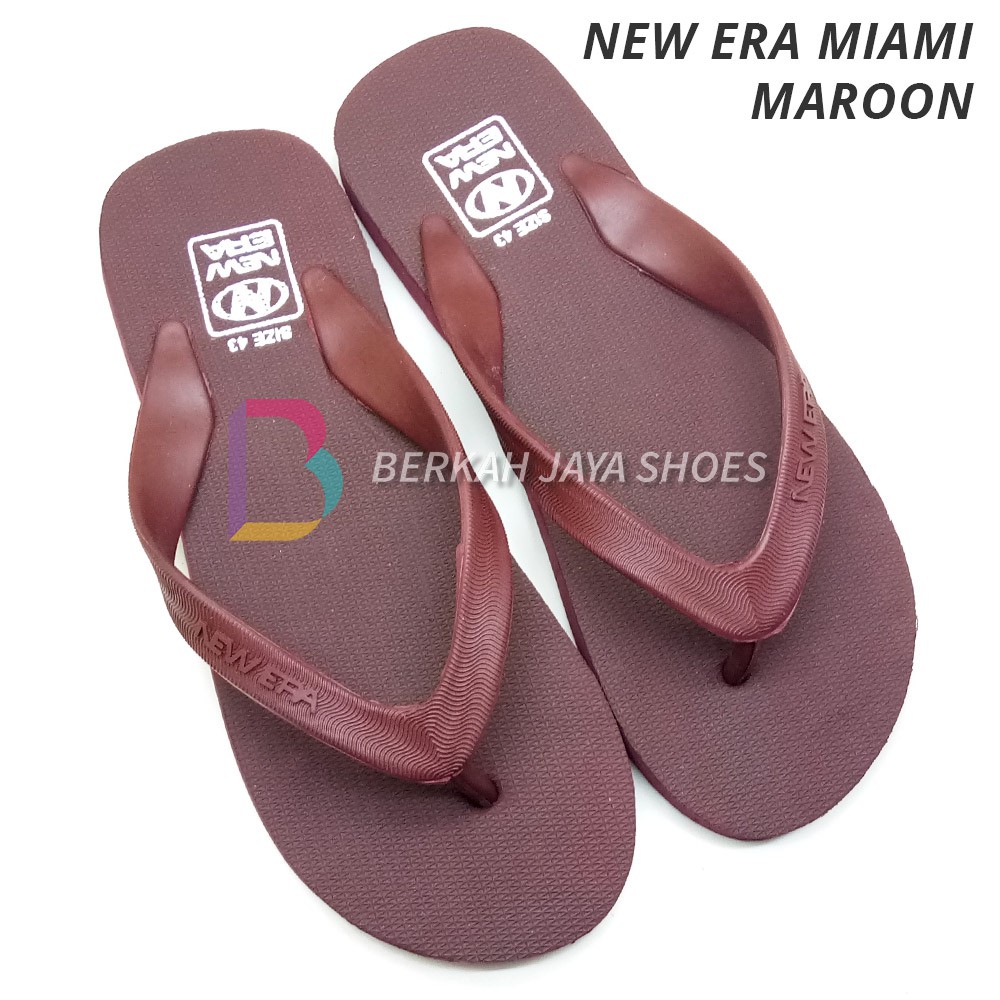 Sandal Pria - Sandal Jepit Pria - Sandal Jepit Karet Pria New Era Miami Varian Warna - Anti Air