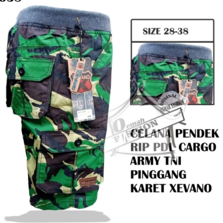 (SALE) celana pendek pria cargo rib army xevano terlaris