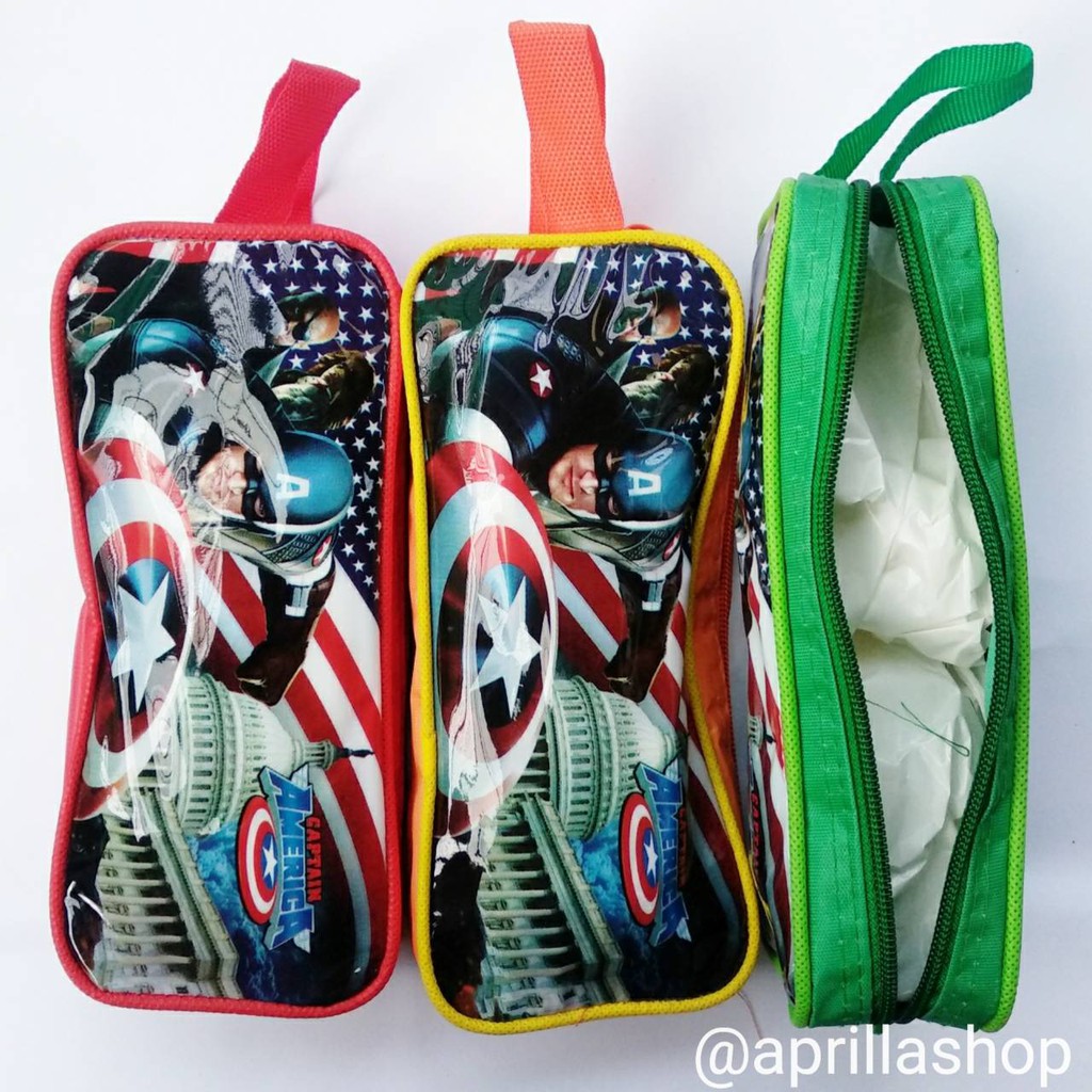 Tempat Pensil Karakter Kain Murah / kostak pensil lucu-1