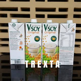 V Soy Susu Kacang Kedelai Rasa Original Multi Grain 1000ml Shopee Indonesia