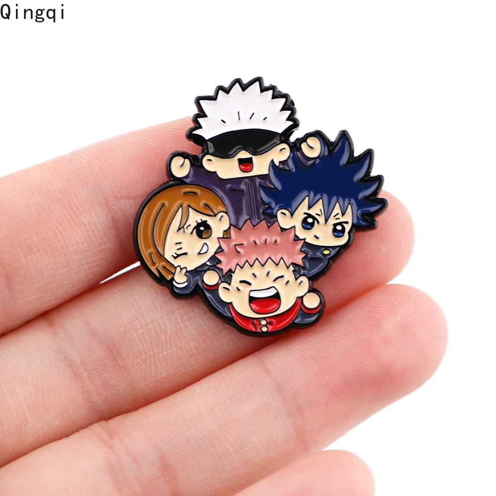 Bros Pin Enamel Desain Kartun Anime Jepang Jujutsu Kaisen