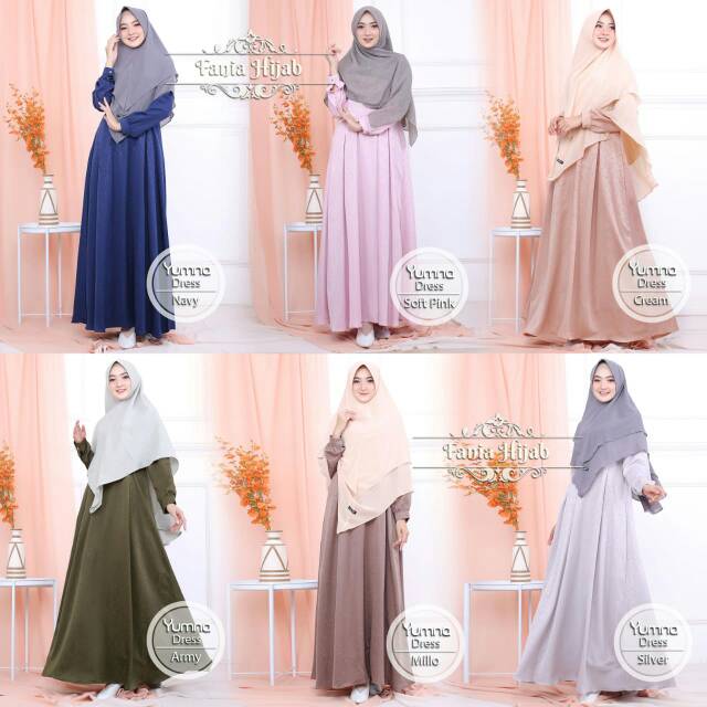 YUMNA DRESS BY FANIA HIJAB - GAMIS FURSAN EMBOS