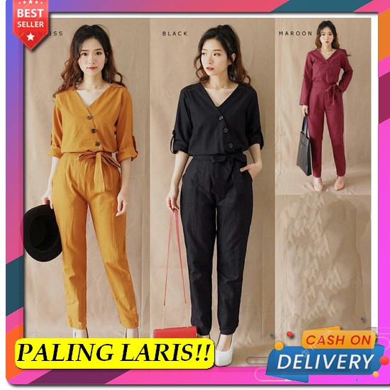 New Product - Eira Set 2In1 Bahan Crinkle Air Flow Setelan Wanita Terb [St.Caca Ro]Setelan Wanita Tw