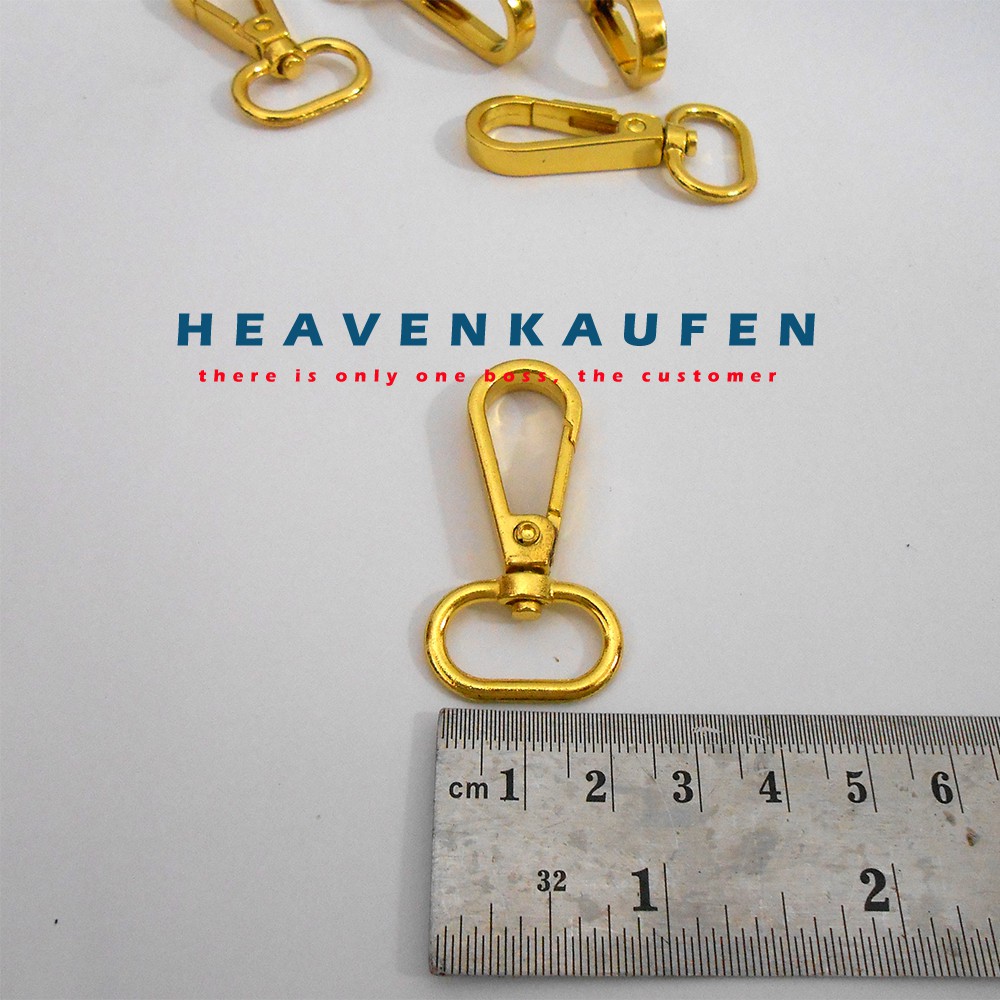 Pengait Tas (Hook Tas) 2 cm Warna Gold Emas Kualitas Premium