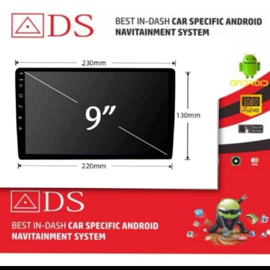 Tape mobil Head Unit Android 9 Inch Ads Ram 2/16 Tape Mobil Android ADS 9 INCH