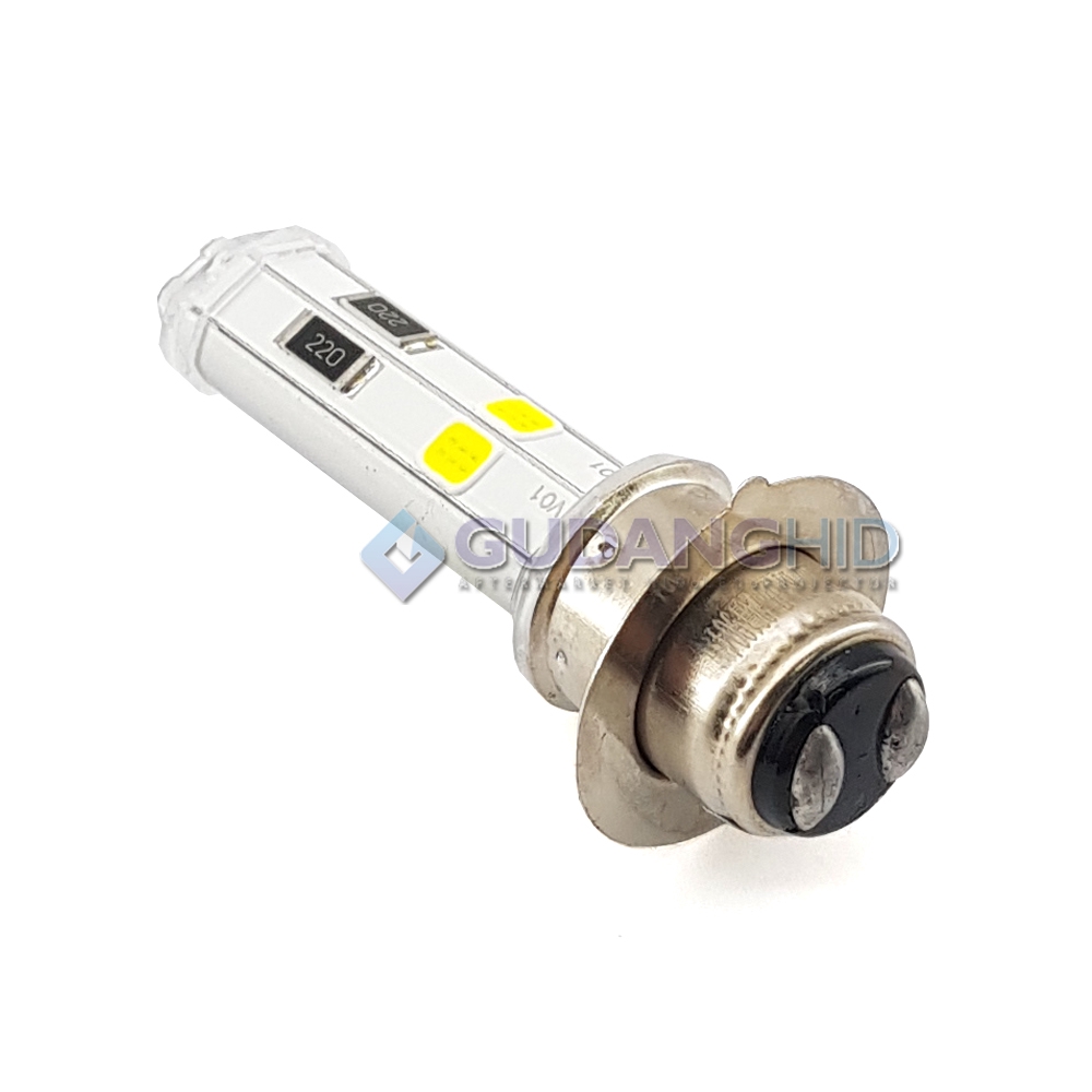 Lampu LED Motor Matic H6 M5 Hi-Lo DC 12V 8W RTD M11P 4 Sisi ORI RTD