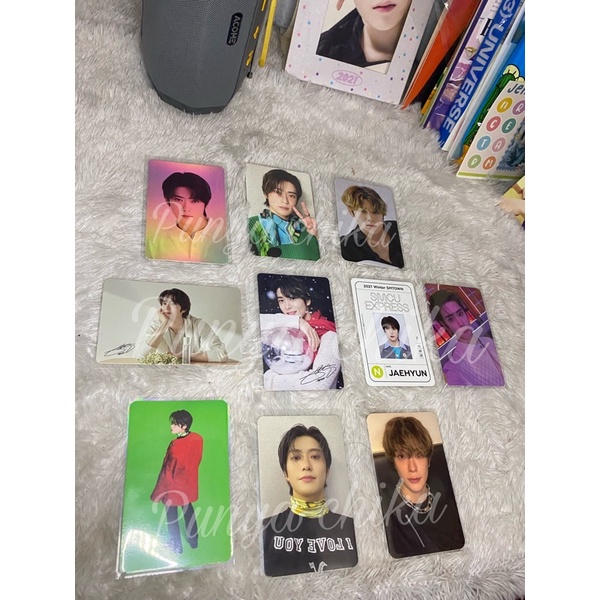 JAEHYUN CATHARSIS, PHOTOPACK SG2020, PASS CARD SMCU, NIGHTTIME, STICKER, NATREP, BENEFIT ALADIN, HEN