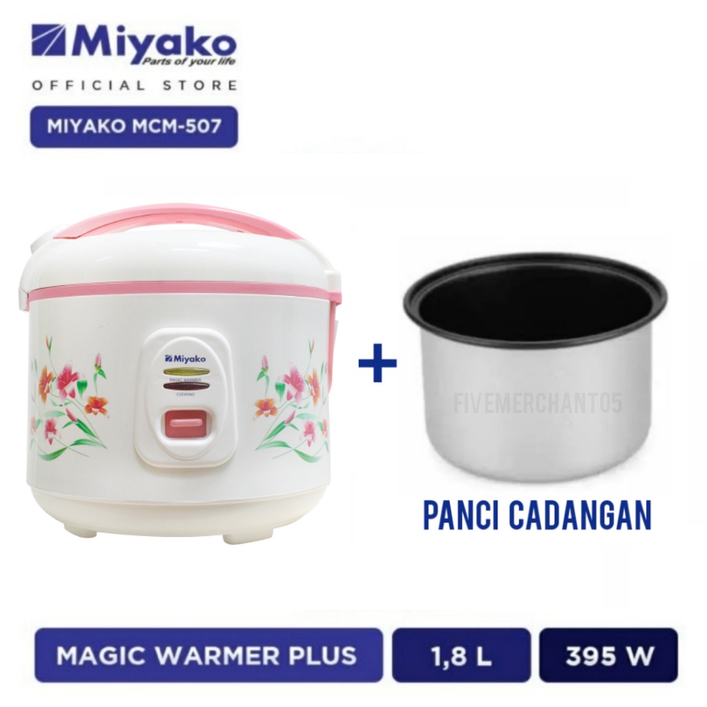 Rice Cooker Miyako MCM 507 1,8 Liter Magic Com Miyako 507 Penanak Nasi Miyako