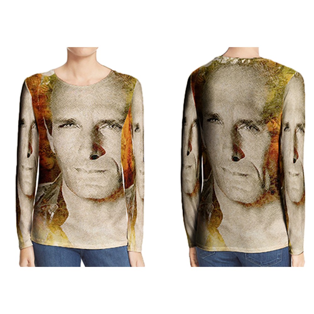 Kaos Tangan Panjang Michael Bolton Singer Tshirt Unisex Bahan Polyester Jersey