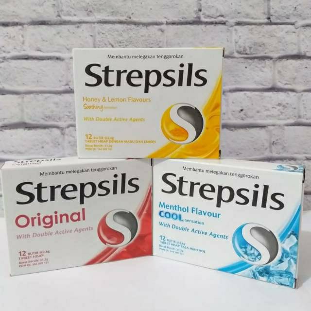 Strepsils Permen 1 Box Isi 12 Butir