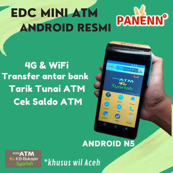 Jual MINI ATM KB Bukopin Syariah EDC Android N5 (Khusus Wilayah Aceh ...