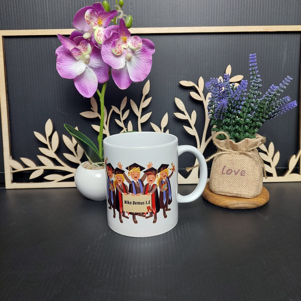 Mug Akikah/Tasyakuran/One month FREE DESIGN