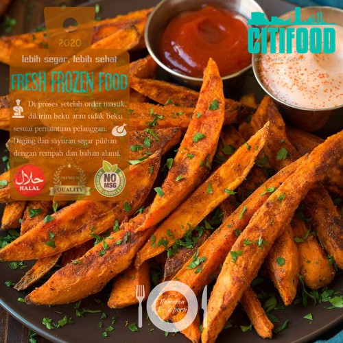 

Sweet Potato Wedges | Ubi Iris | Frozen