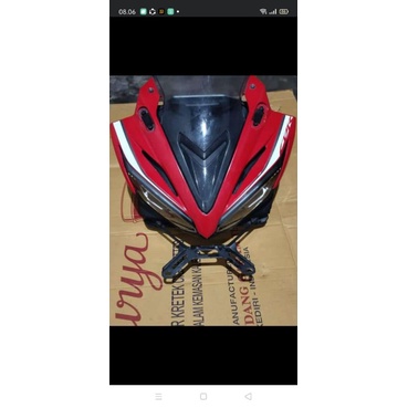 headlamp lampu depan cbr150r red racing tanpa spedo