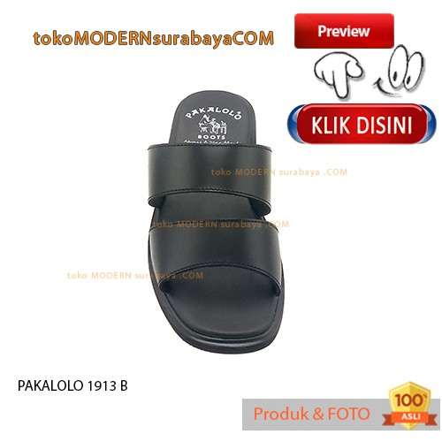 PAKALOLO 1913 BLACK sandal pria casual