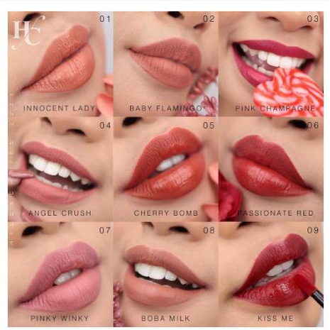 * NCC * Salsa Lipcream Dynamatte Matte Lip Cream Pewarna Bibir - Long Lasting Waterproof