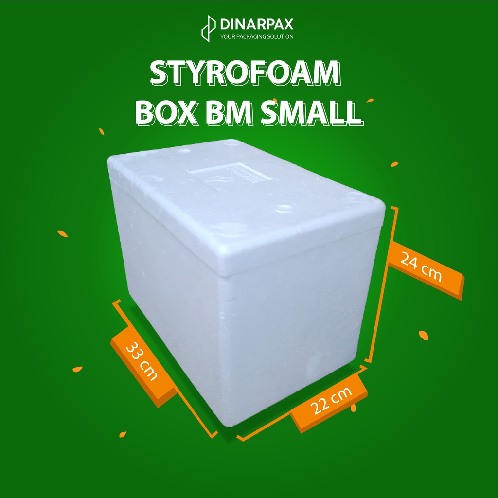 Jual Styrofoam Box BM Small / DinarBox / Box BM UK 330 X 215 X 235 MM