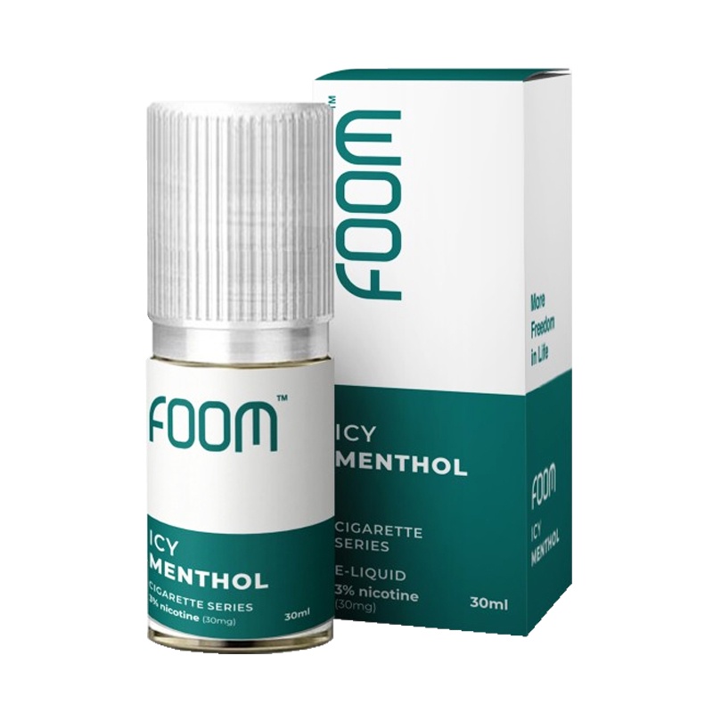 FOOM Icy Menthol E-Liquid 30ML 30MG  // vape rokok elektrik