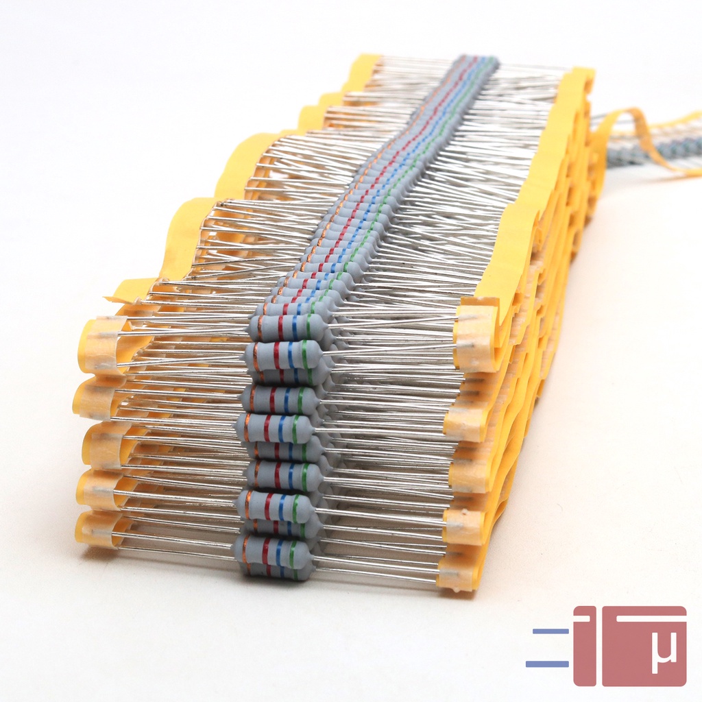 x10 Resistor 5K6 5.6K 1W Metal Oxide 5% Taiwan Kaki Tembaga