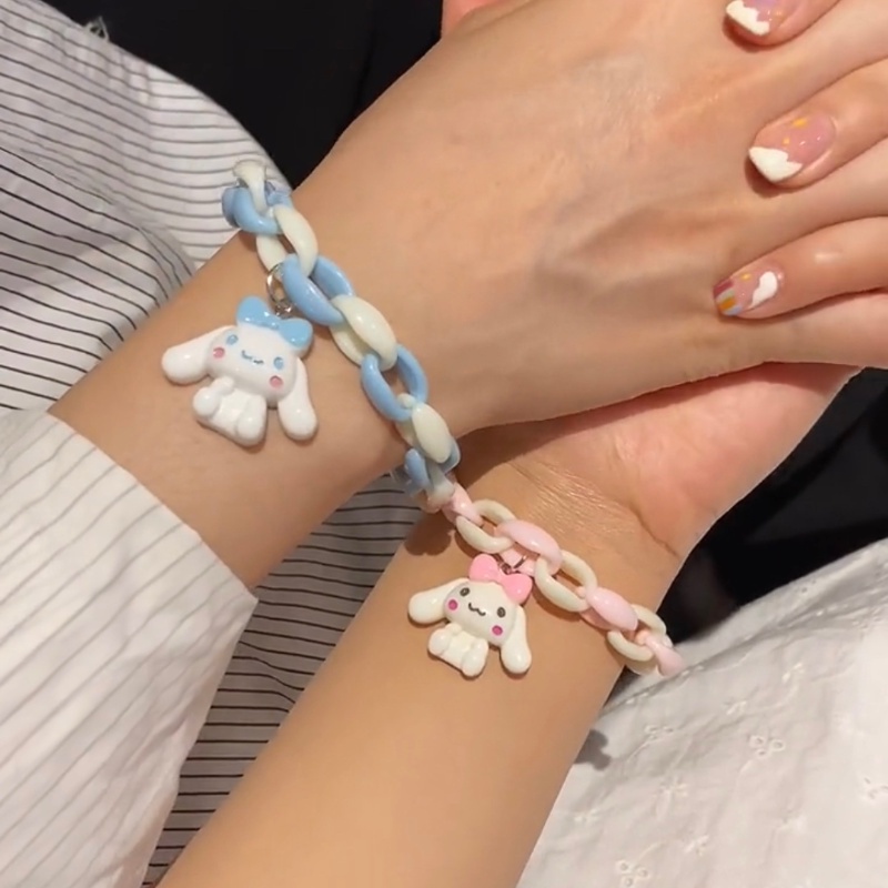 Gelang Pasangan Motif Kartun Anjing Gaya Korea Untuk Hadiah